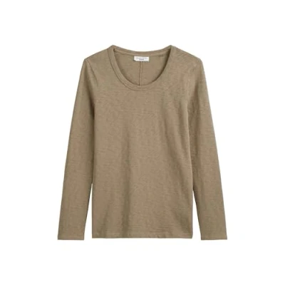 Abbildung von Marc O&#039;Polo Denim Langarmshirt, Damen, Größe: XL, Dusky green