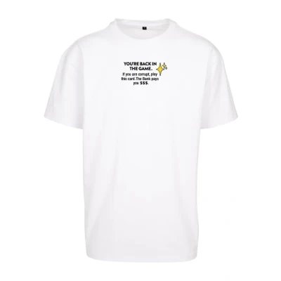 Abbildung von Upscale by Mister TEE Intepol Oversize Tshirt print, Herren, Größe: Medium, White