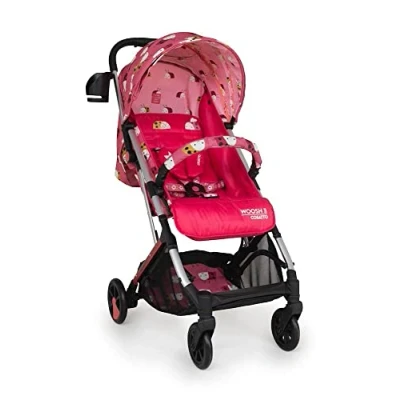 Abbildung von COSATTO Woosh 3 Leichter Kinderwagen ab Geburt bis 25kg.Einfaches Zusammenklappen mit 1 Hand,kompakt, Teleskopgriff,extra großer Einkaufskorb,Becherhalter, Stoßstange &amp; Regenschutz (Ladybug Ball)