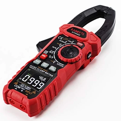 Abbildung von KAIWEETS Einschaltstrom Stromzange 1000A True RMS AC/DC Zangenmultimeter, VFD, LOZ Modus, 6000 Zähler, Misst Strom Spannung Temperatur Kapazität widerstand Dioden Kontinuität (HT208D)
