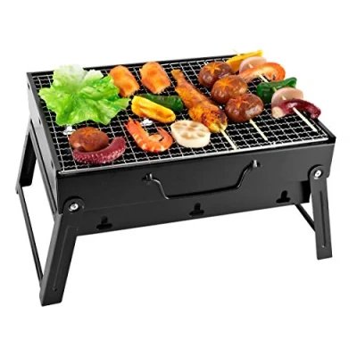 Abbildung von SunJas BBQ Holzkohlegrill Reisegrill Minigrill Tischgrill Picknick Campinggrill
