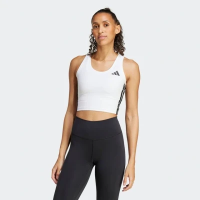 Abbildung von adidas Performance Train Essentials 3STRIPES Cropped Top, Damen, Größe: XS, White/black
