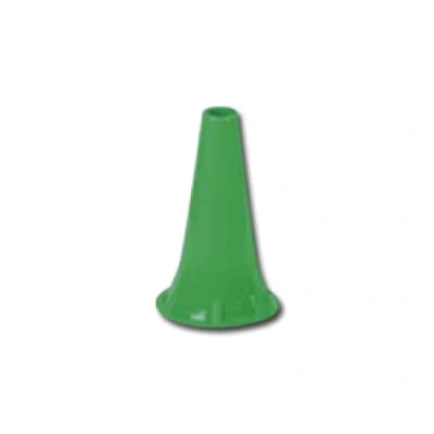 Abbildung von GIMA Mini Einweg Ohrenspekulum, Ø 4 mm, Grüne Farbe, Latexfrei, Packung mit 100 Stücken