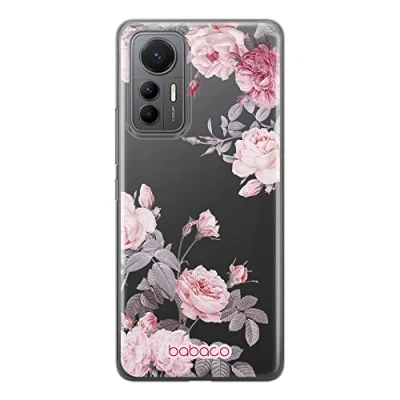 Abbildung von Babaco ERT Group Handyhülle für Xiaomi 12 LITE Original und offiziell Lizenziertes Muster Flowers 055 optimal an die Form des Handy angepasst, teilweise transparent