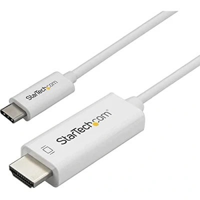 Abbildung von StarTech.com 1m USB C auf HDMI Kabel Monitorkabel 4K bei 60Hz Typ zu Weiß