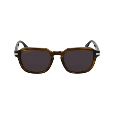 Abbildung von Lacoste Sonnenbrille, Herren, Größe: 52, Striped khaki