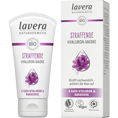 Abbildung von lavera Straffende Maske Anti Aging Naturkosmetik Bio Pflanzeninhalte Bakuchiol &amp; Hyaluronsäure Vegan glättet Falten 50 ml