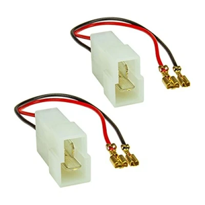 Abbildung von tomzz Audio Lautsprecheradapter (2er Set) auf DIN passt für Audi Daihatsu Hyundai Auto Lautsprecher