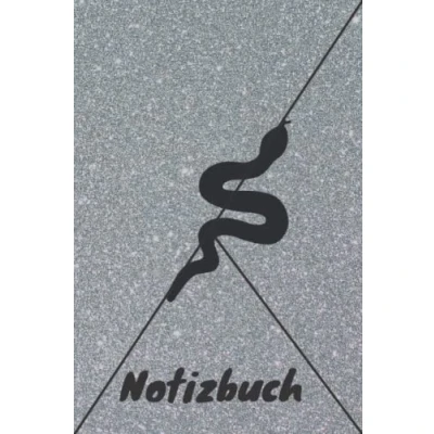 Abbildung von Notizbuch: Schlangen Notizbuch 6x9 Zoll DIN A5 120 Seiten liniert Schlangenmuster Tagebuch