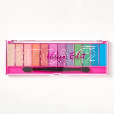 Abbildung von Technic Mega Lidschatten Palette 12 pigmentierte, lang anhaltende, leicht aufzutragende und verblendbare Farbtöne für den perfekten Tages Abendlook 18g (Ibiza)