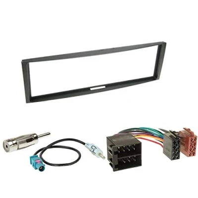 Abbildung von 1 Din Radio Einbauset Blende Radioanschlusskabel Antennenadapter für Renault Clio III Limo Kombi 2005 2012