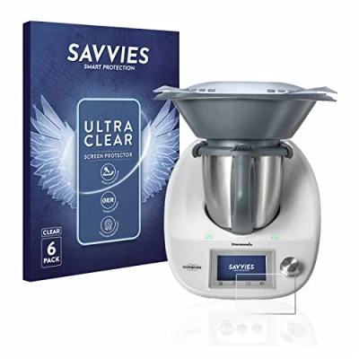 Abbildung von Savvies 6 Stück Schutzfolie für Vorwerk Bimby TM5 Displayschutz Folie Ultra Transparent