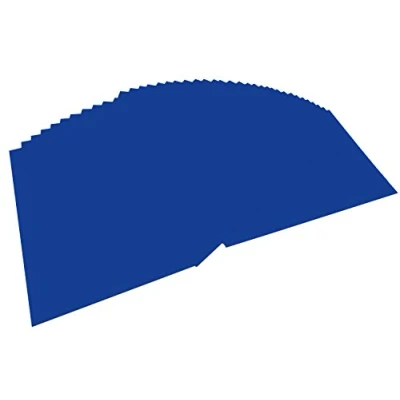 Abbildung von folia 6436 Tonpapier ultramarin, DIN A4, 130 g/qm, 100 Blatt zum Basteln und kreativen Gestalten von Karten, Fensterbildern für Scrapbooking