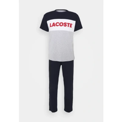 Abbildung von Lacoste Pyjama, Herren, Größe: XL, Argent chine/marine/blanc/rouge