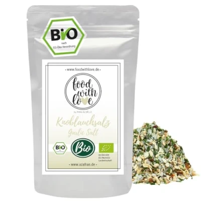 Abbildung von FWL BIO Knoblauchsalz Gourmet Gewürzsalz Knobi Würzsalz Food with Love Salz mit Knoblauch 250g