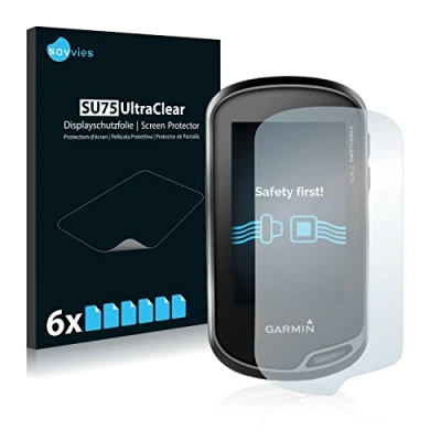 Abbildung von Savvies 6 Stück Schutzfolie für Garmin Oregon 700 / 750t Displayschutz Folie Ultra Transparent