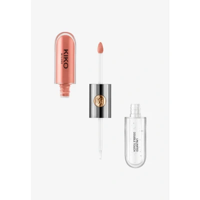 Abbildung von KIKO Milano Unlimited Double Touch 129 Flüssiger Lippenstift, 2 Schritte, glänzendes Finish, bis zu 12 Stunden Halt, Farbbasis, nicht übertragbar