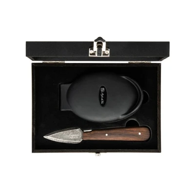 Abbildung von Laguiole Style de Vie Luxury Line Austernmesser Wenge mit Austernhalter