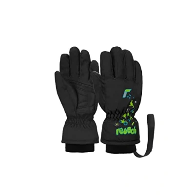 Abbildung von Reusch Unisex Baby Kids Angenehm Warme und Winddichte Skihandschuhe Alltagshandschuhe Babyhandschuhe Schnee Schlittenfahren Winter Handschuhe, Schwarz, I