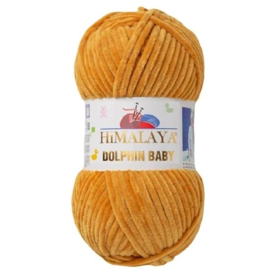 Abbildung von Himalaya Strickfein Dolphin Baby Bulky Chenille Garn 80330 zimt Häkelwolle, 120 m (Einzel Pack, 1 St., Wolle), Superbauschiges