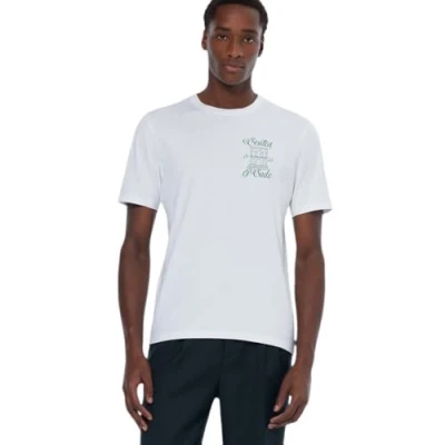 Abbildung von Scotch &amp; Soda LEFT Chest Artwork Tshirt print, Herren, Größe: XXL, White