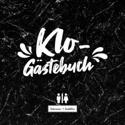 Abbildung von Klo Gästebuch I Ankreuzen Ausfüllen: WC Klobuch für Gäste als Eintragbuch &amp; Geschenkidee zur Haus Ferienwohnung Einweihung Kloordnung lustige ... 100 Seiten 21x21 cm Schwarz Marmor