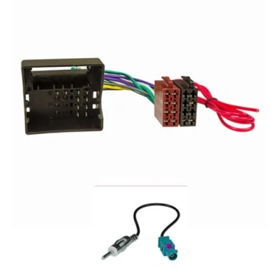 Abbildung von tomzz Audio 7014 001 Radio Anschluss Montage Set kompatibel mit FIAT Scudo Ulisse Qubo Alfa Romeo Giulietta Mito Fakra Quadlock auf 16pol ISO Norm