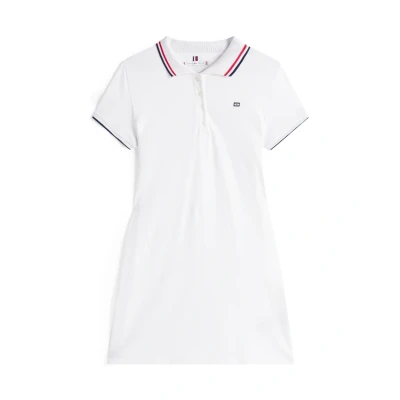 Abbildung von Tommy Hilfiger Sporty Feminine Dress Blusenkleid, Damen, Größe: XXS, Optic white