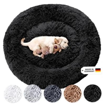 Abbildung von Wahre Tierliebe Tierbett Flauschiges Hundebett Fluffy Plus, Deutschlands Original, 100% Polyester, Made in Germany, Verschiedene Größen und Farben, waschbarer Bezug