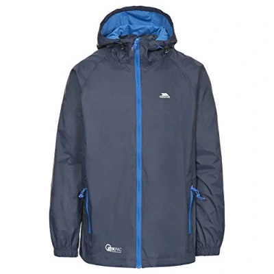 Abbildung von Trespass Damen Kompakt Zusammenrollbare Wasserdichte Regenjacke Qikpac Jacket, Navy, XXS, UAJKRAI10001_NA1XXS