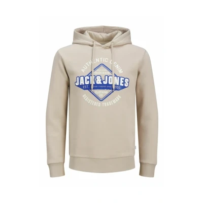 Abbildung von Jack &amp; Jones LOGO Kapuzenpullover, Herren, Größe: Small, Moonbeam