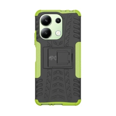 Abbildung von Max Power Digital Hülle für Xiaomi Redmi Note 13 4G Schutzhülle Bumper Handyhülle Case Cover Stoßfest Doppelschichter Outdoor Shock Absorption 360 Grad (Xiaomi 4G, Grün)