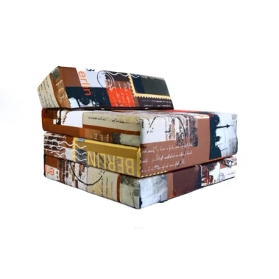 Abbildung von Klappmatratze Gästematratze mit Kopfteil Größe 200x70x10cm, FORTISLINE