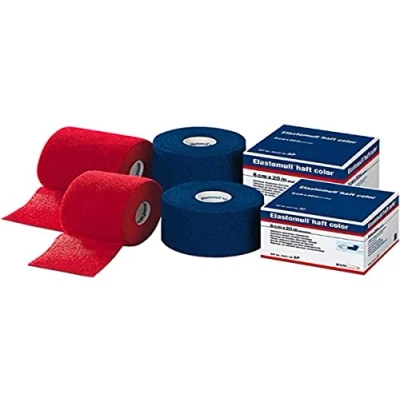 Abbildung von Elastomull haft color 20mx6cm blau Fixierbinde