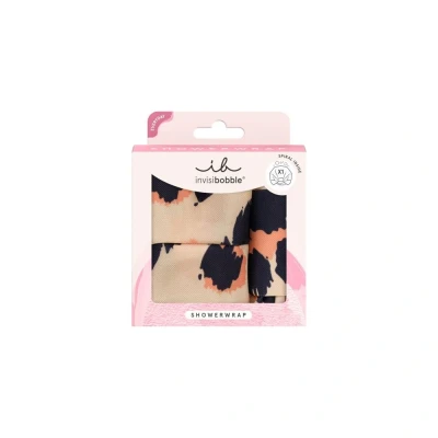Abbildung von invisibobble SET Showerwrap Leo Wasserfeste Duschhaube Schützt das Haar vor Feuchtigkeit &amp; Frizz Stylisches Leopardenmuster Wiederverwendbar und stylisch