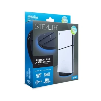 Abbildung von STEALTH Vertikaler Ständer kompatibel mit Disc und Digitalversionen der PS5 Slim Konsole