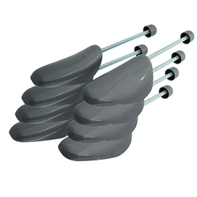 Abbildung von Incutex 4 Paar Schuhstrecker variabel Gr. 38 44 Schuhformer Schuhspanner aus Kunststoff, grau