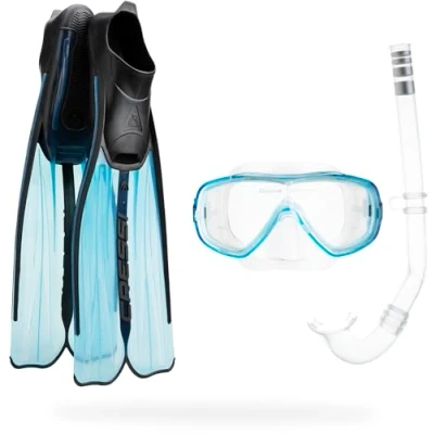Abbildung von Cressi Erwachsene Rondinella — Set aus Flossen, Brille und Schnorchel, 47/48 EU