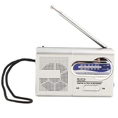 Abbildung von VBESTLIFE Radio, BC R119 Multifunktions Pocket AM/FM Radio Lautsprecherempfänger mit integriertem Lautsprecher und Teleskopantenne