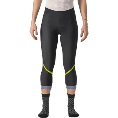 Abbildung von CASTELLI 4522552 VELOCISSIMA TH KNI. Tights Women&#039;s Schwarz/Elektro Lime Silver Ref L