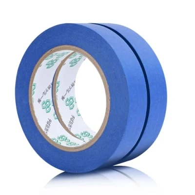 Abbildung von AiQInu 2 Rollen Malerkrepp Blau, Universal Kreppband Malerband, Abklebeband Maler, Klebeband für Malerarbeiten und Renovierungen, Masking Tape 24mm x 50m