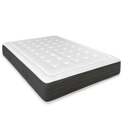 Abbildung von Dreaming Online Viskoelastische Matratze Bio Nature umweltfreundlich Dicke 24 cm Härte und Komfort mittlere Härte, milbendicht, antibakteriell hypoallergen. 120 x 190