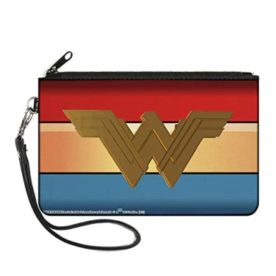 Abbildung von Buckle Down Damen Zip Wallet Wonder Woman Large Geldbrse, Mehrfarbig, 20 cm x 13