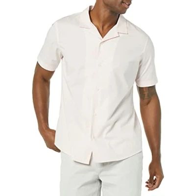 Abbildung von Amazon Essentials Herren Urlaubshemd In Standard Passform, Rosa, XL