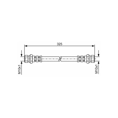 Abbildung von BOSCH 1 987 476 177 Bremsschläuche 301 M10x1