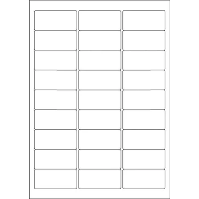 Abbildung von HERMA Etiketten 4347 weiß 63,5 x 29,6 mm
