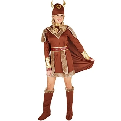 Abbildung von dressforfun Wikinger Kostüm Frauenkostüm Wikingerchefin, Tolles Kleid mit Umhang