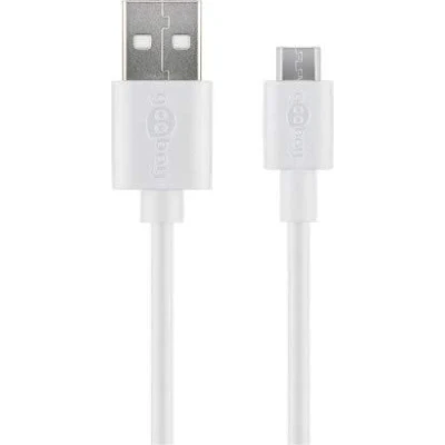 Abbildung von goobay 38666 Micro USB Lade und Synchronisationskabel, 2 m für Android Geräte,