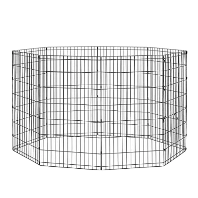 Abbildung von New World B550 42 Laufstall und Spielgehege für Hunde, ohne Tür, 61 x 106 cm, schwarze E Beschichtung