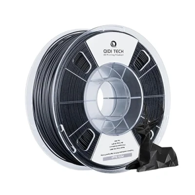 Abbildung von QIDI TECH PETG Tough 3D Drucker Filament, Zähigkeit Filament 1.75mm, Druck 1kg Spule (2.2lbs), Geeignet für Hochgeschwindigkeitsdruck, Passen die meisten FDM Drucker, Schwarz